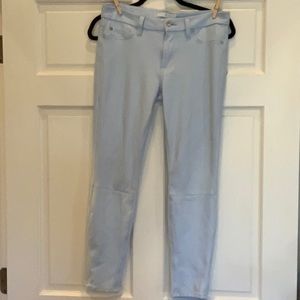 Size 28 faux suede Light blue seven for all mankind jeans.